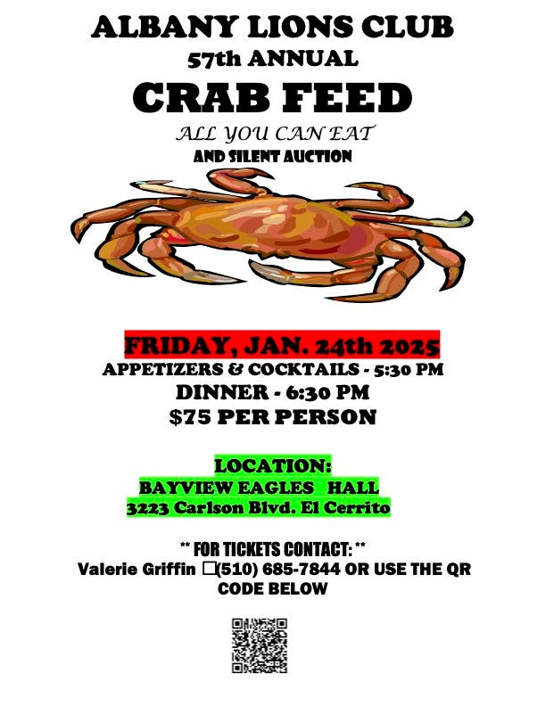 Albany Lions Club 57th Annual Crab Feed