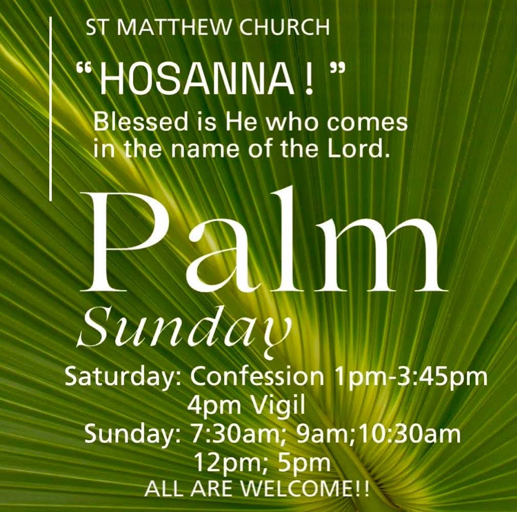 Mar 23 | Palm Sunday - All are Welcome | Norwalk, CT Patch