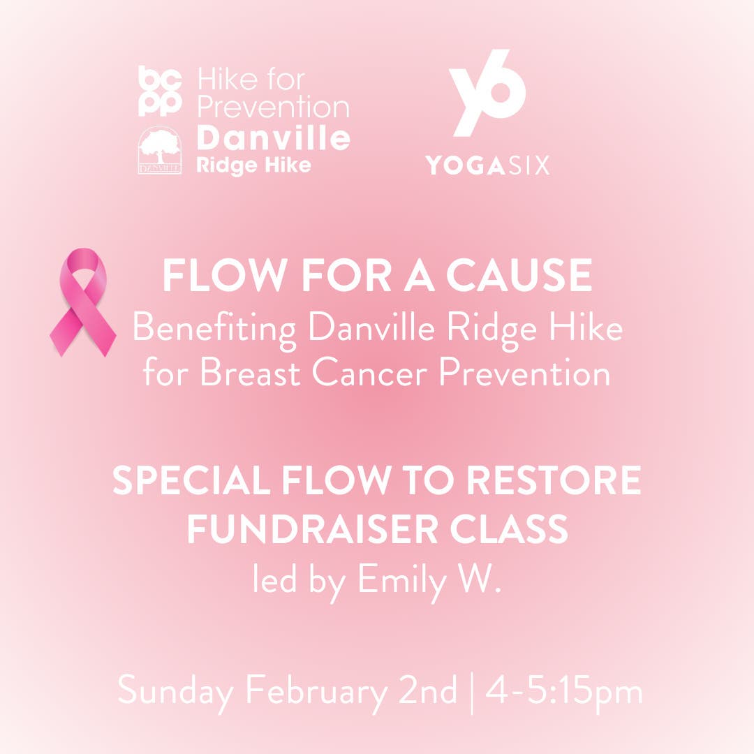 Fundraiser Yoga Class benefiting the Danville Hike for Prevention