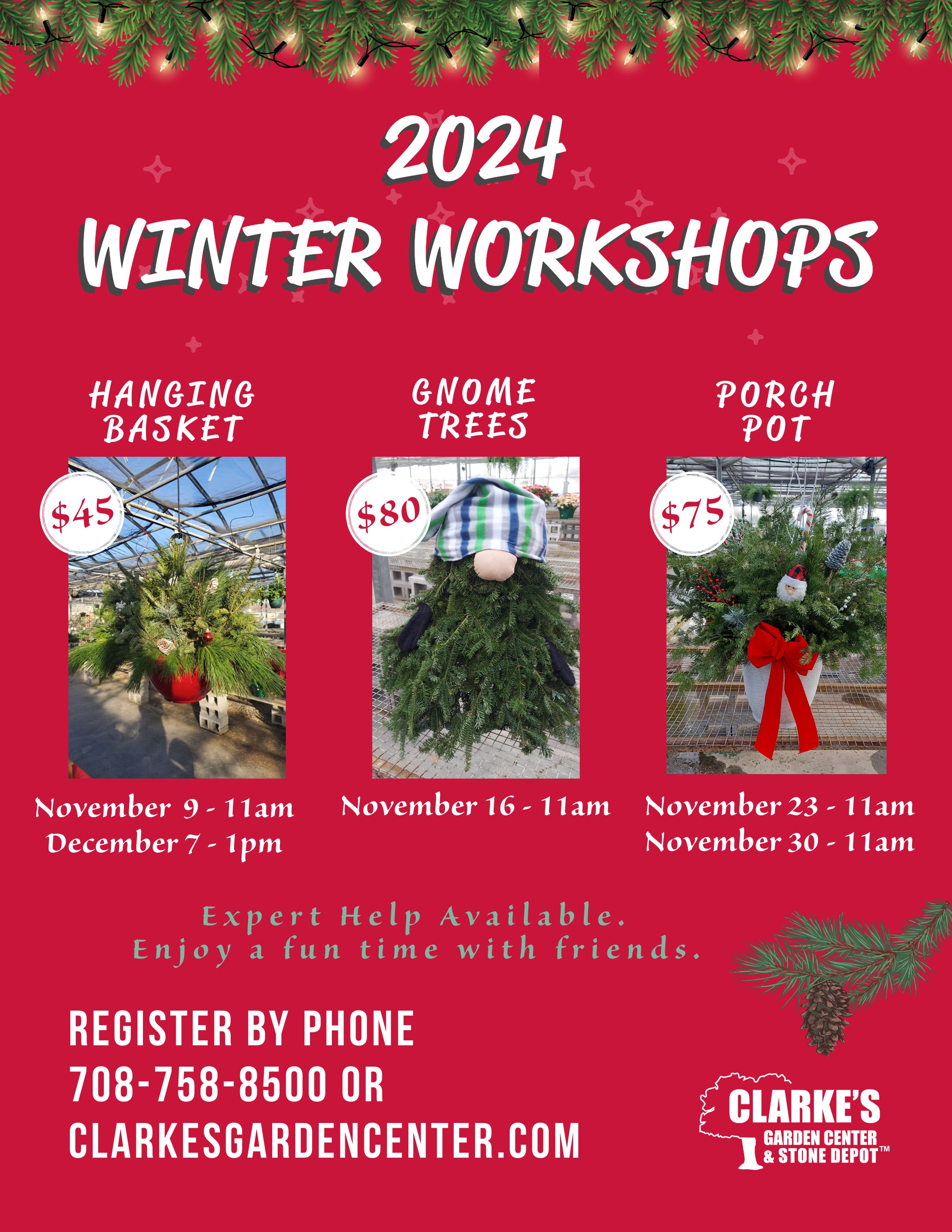 Winter Workshops just announced! 