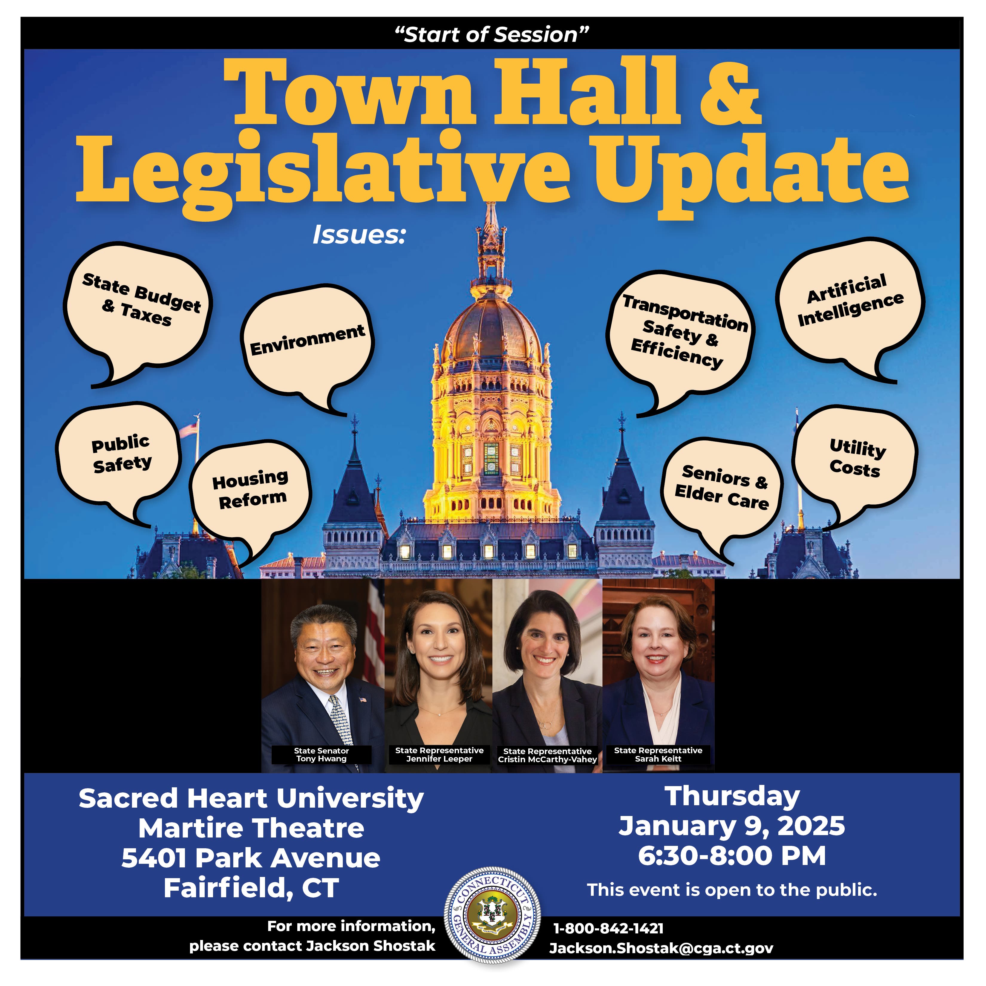 Fairfield Town Hall & Legislative Update