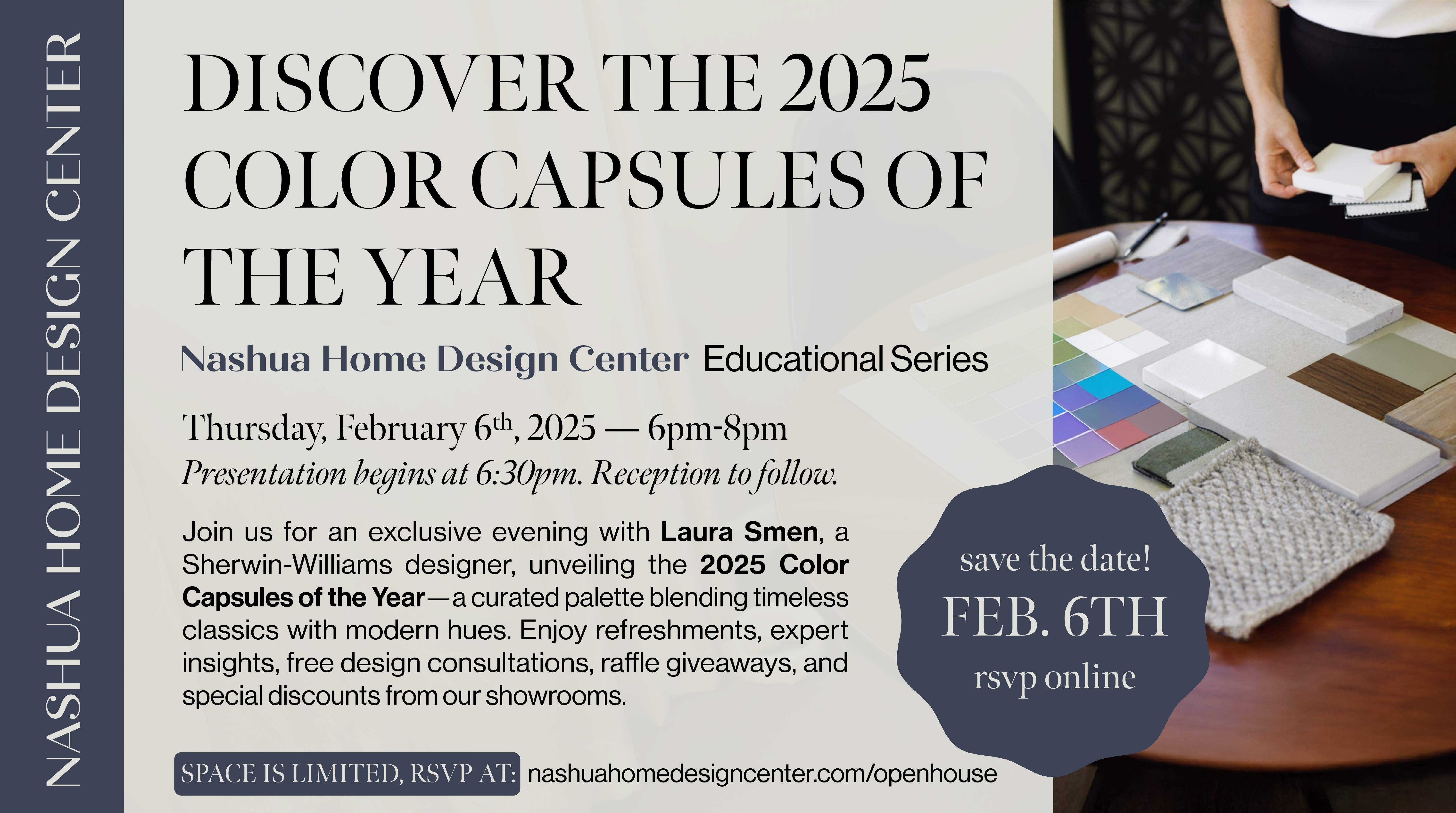 Discover the 2025 Color Capsules of the Year at the Nashua Home Design Center