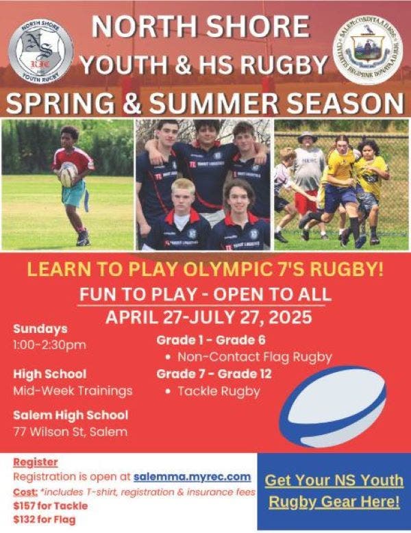 North Shore Youth Rugby 2025 Spring and Summer Program