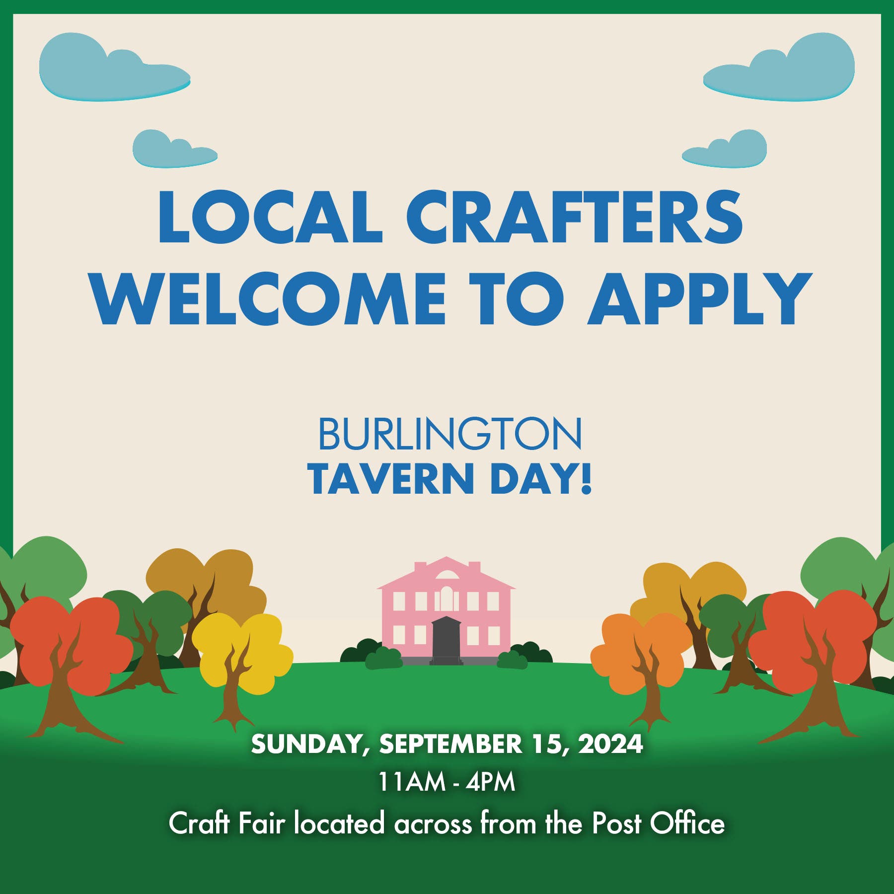 Burlington Tavern Day - Looking for Crafters