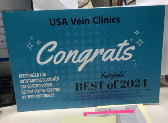 USA Vein Clinics in Fairfield Named the Best of 2024