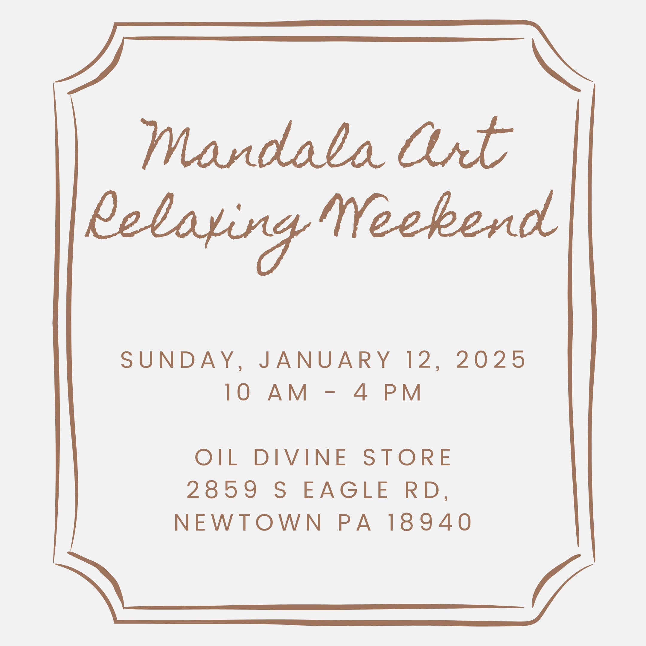 Mandala Coloring Board Event