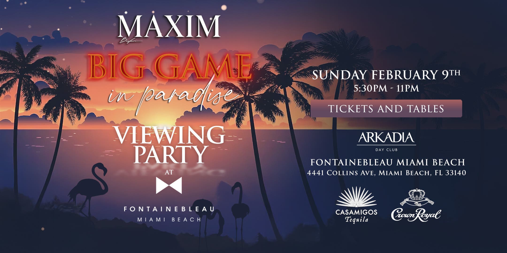 MAXIM Big Game Viewing Party | Fontainebleau Miami Beach