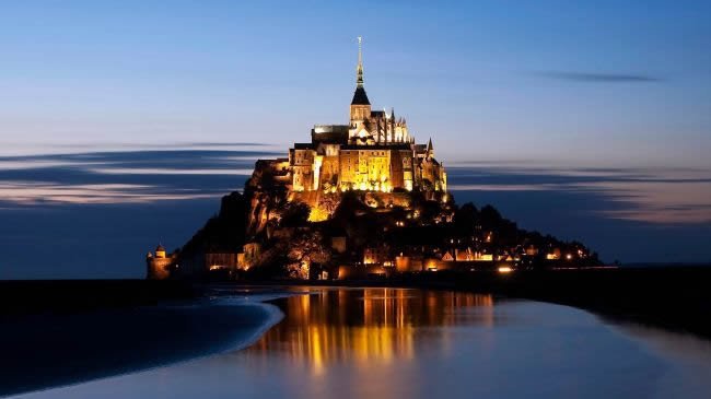 Mont Saint-Michel (Мон Сен-Мишель), Нормандия, Франция - как добраться, расписание транспорта что посмотреть. Аббатство Мон Сен-Мишель