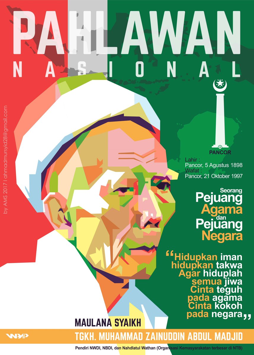 Gambar Poster Pahlawan Nasional – Sketsa