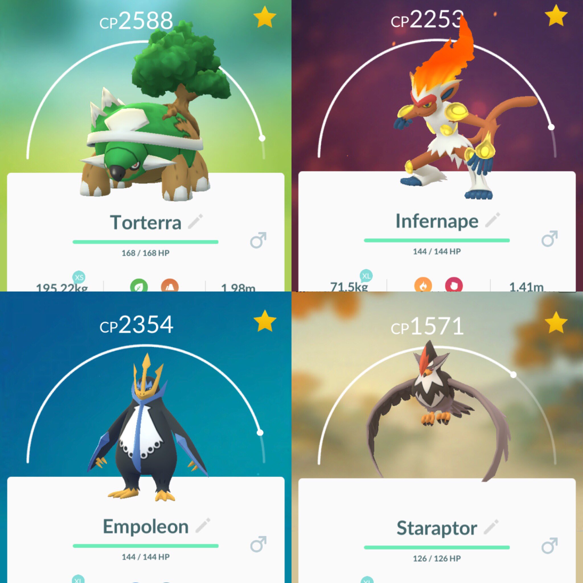 Empoleon Infernape And Torterra