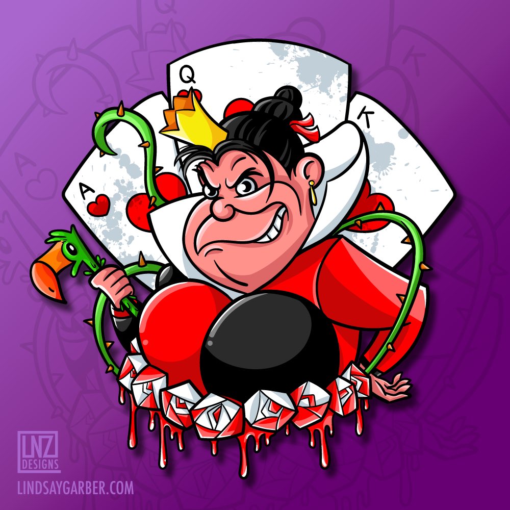 Lindsay Garber Theredqueen Fanart From Aliceinwonderland Lnzdesigns Lnzvillains Thequeenofhearts Vector Digitalart Disneyvillains Disney Villain Adobeillustrator Queen Hearts Classiccartoons T Co 81thrkhffs