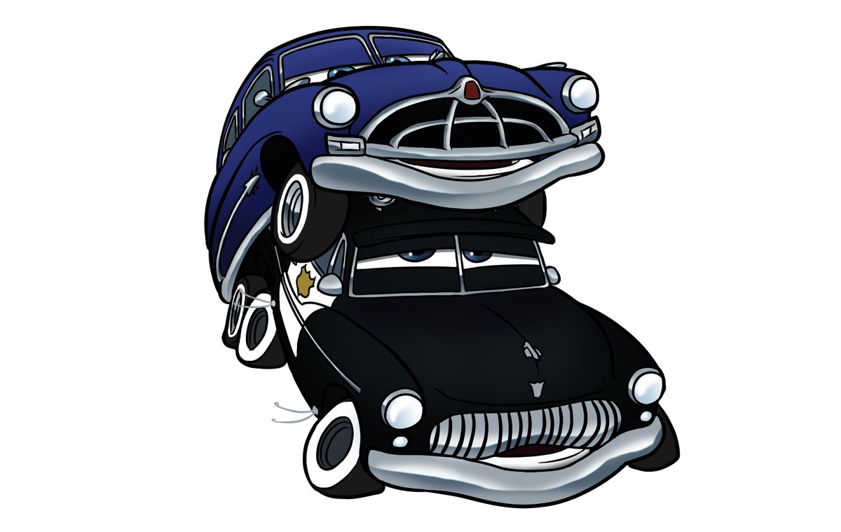 Doc Hudson And Lightning McQueen By Modanspank On