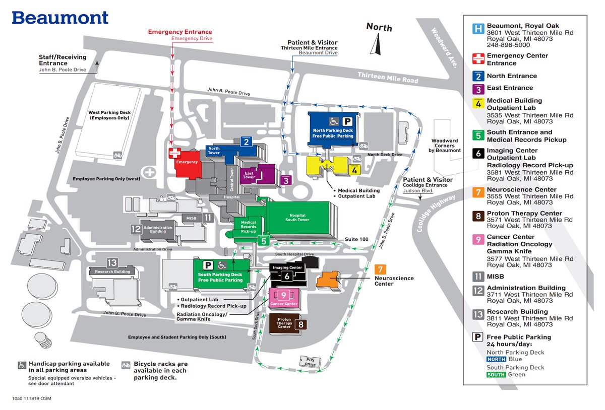 Beaumont Royal Oak Map - United States Map States District