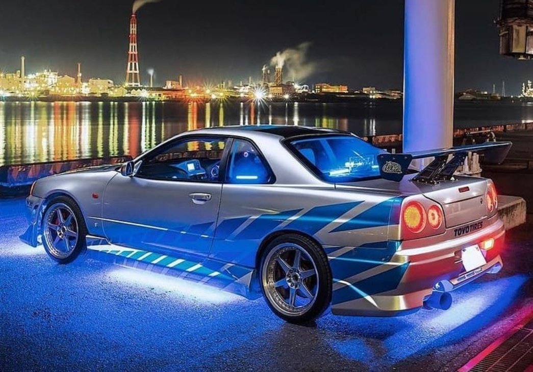 Nissan Skyline With Neon Lights