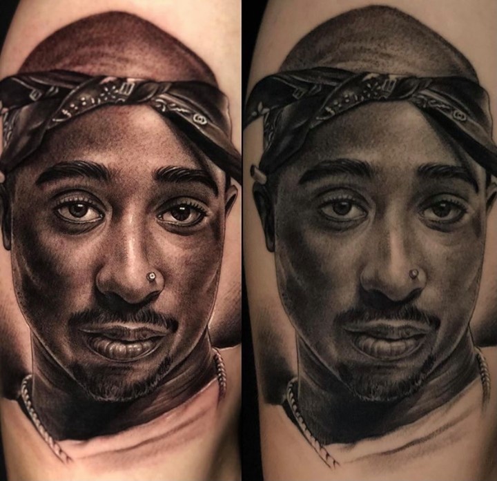 Tupac Portrait Tattoos