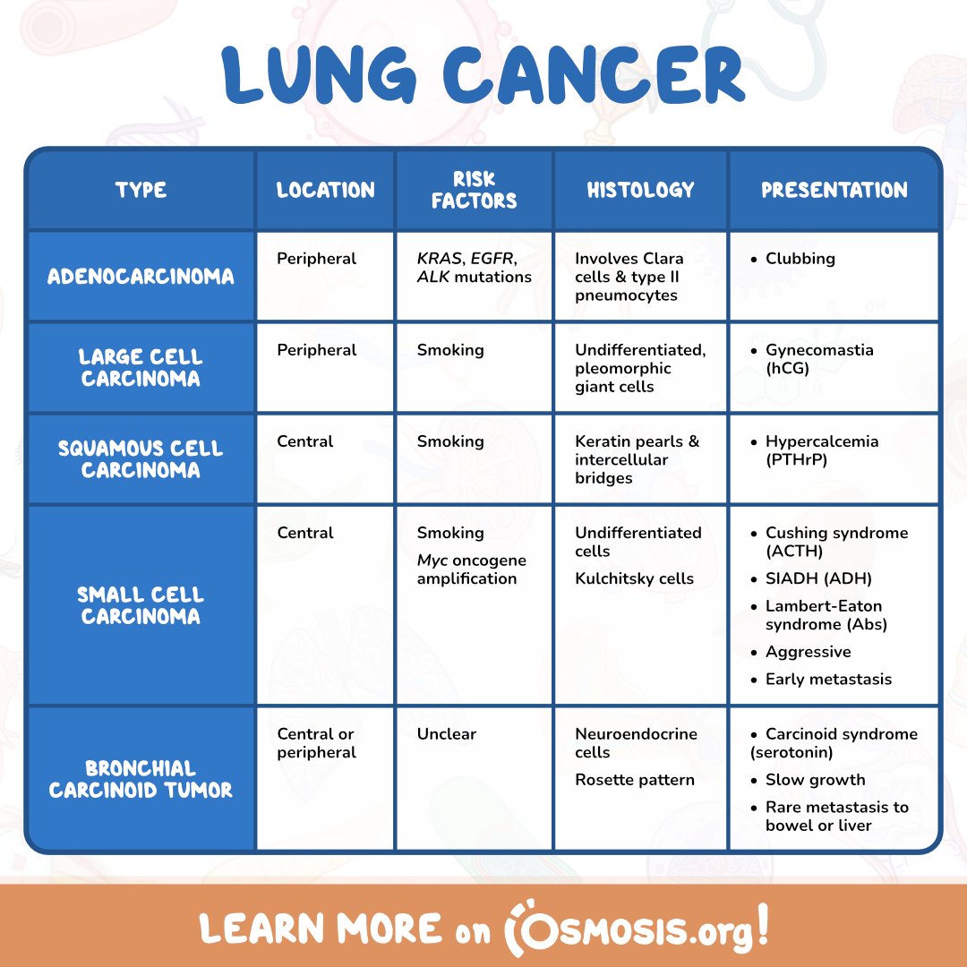 Lung Cancer Chart 2022