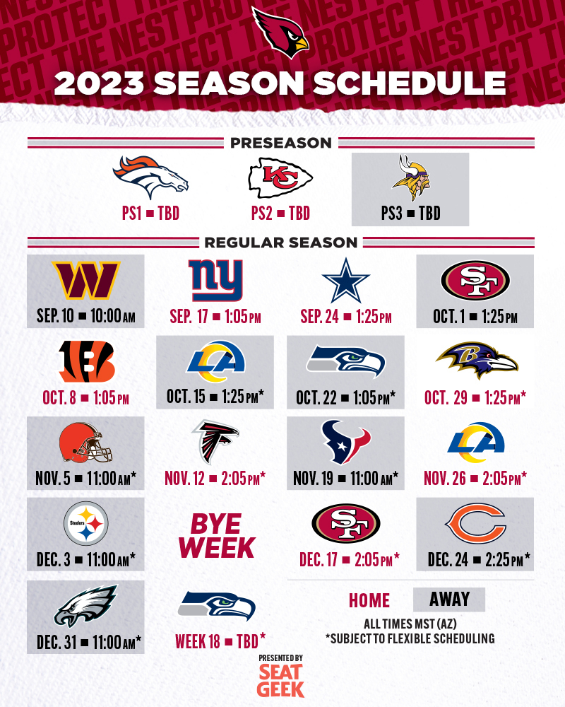 Cardinals release 2023 regular season schedule - oggsync.com