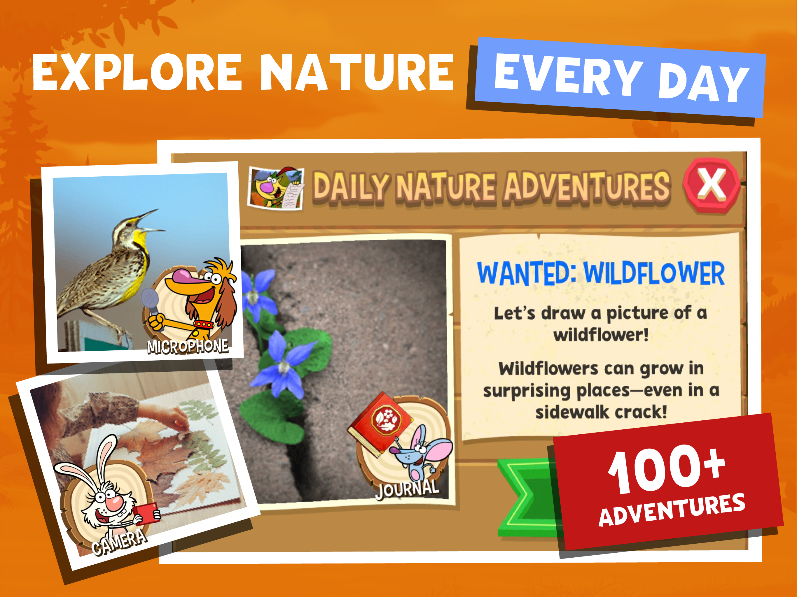 Nature Cat's Great Outdoors screenshot.