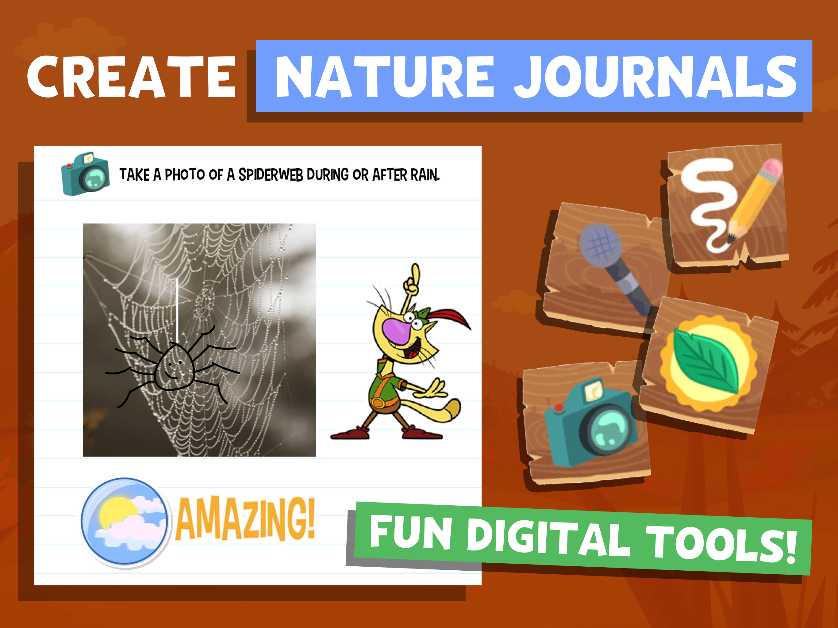 Nature Cat's Great Outdoors screenshot.