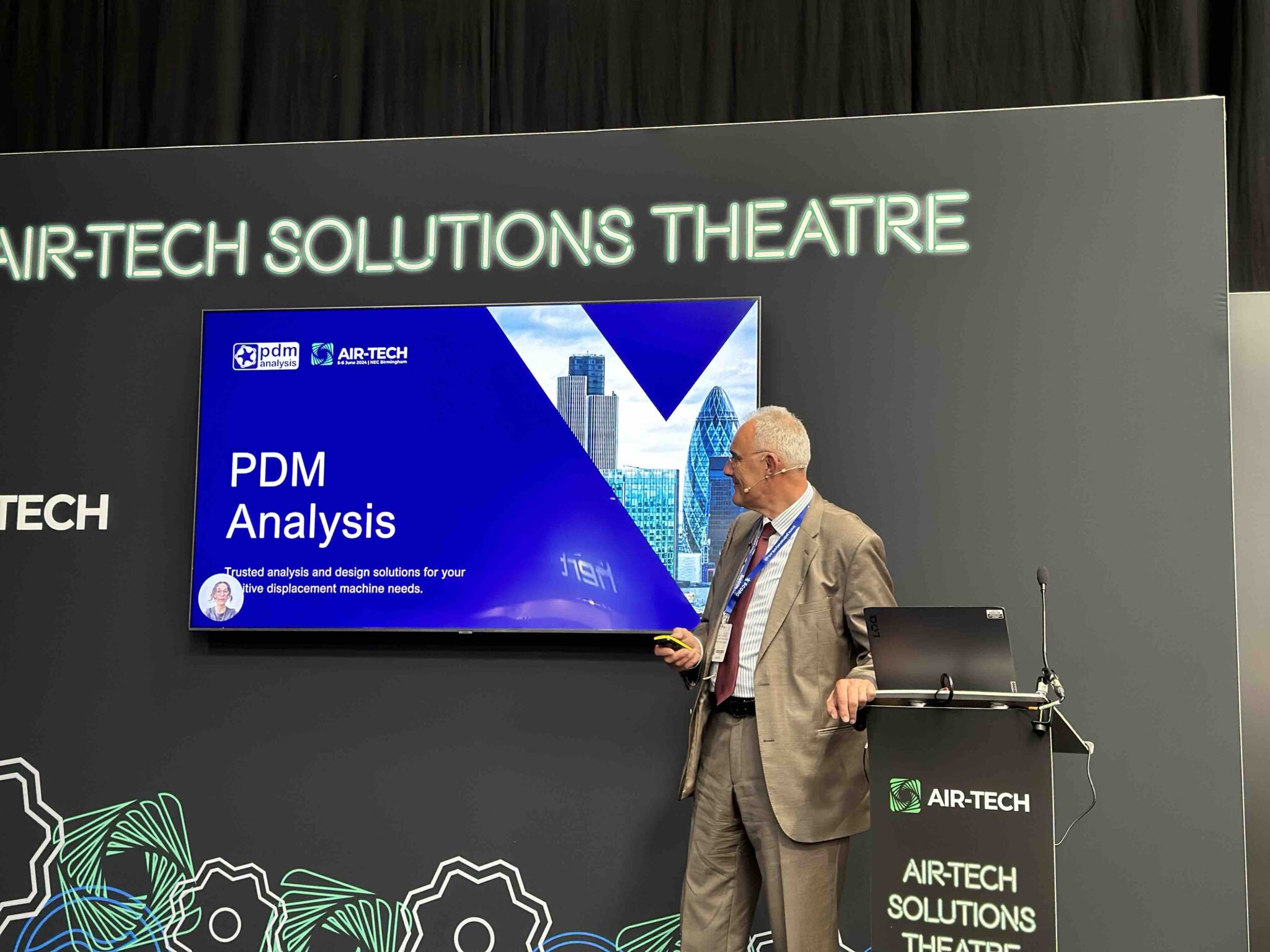 PDM Analysis Exhibited at AirTech 2024 - PDM Analysis Ltd