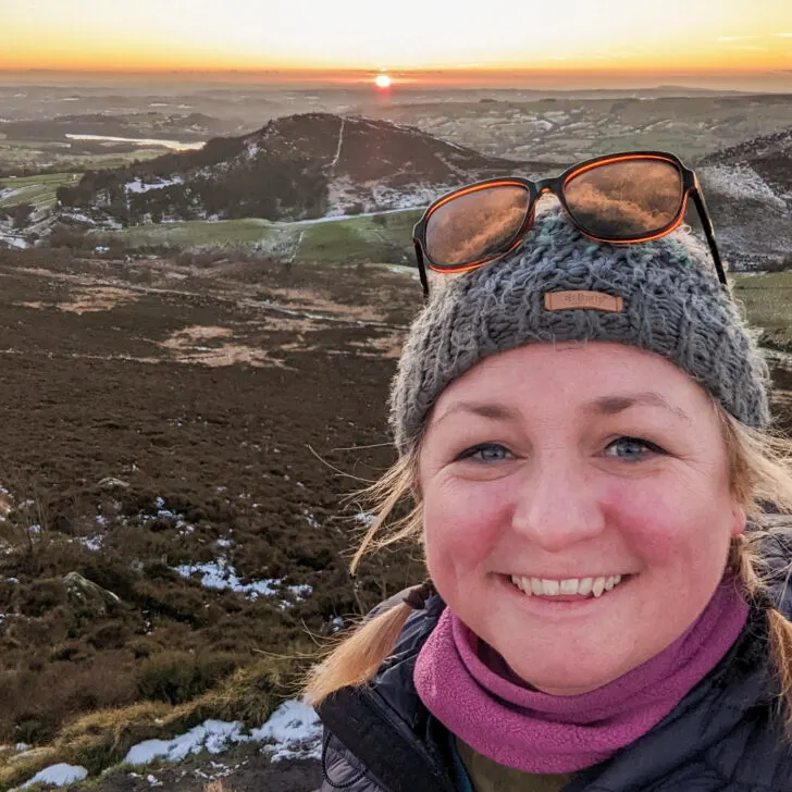 Jenny Lynn at Ramshaw Rocks sunset