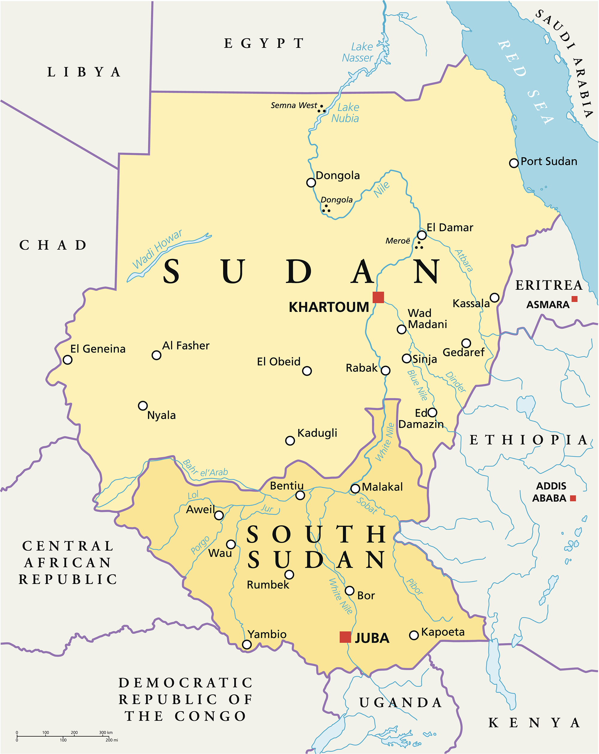 Sudan Map Geography Of Sudan Map Of Sudan Worldatlas Com - Bank2home.com