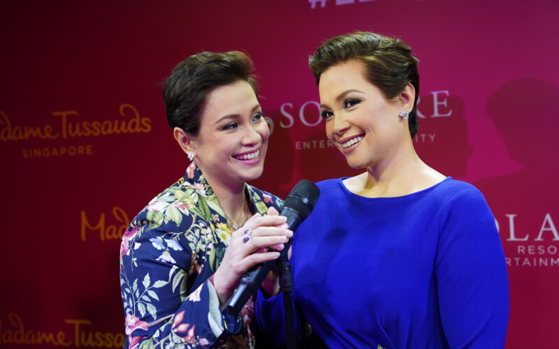 Lea Salonga leads in the unveiling of her wax twin