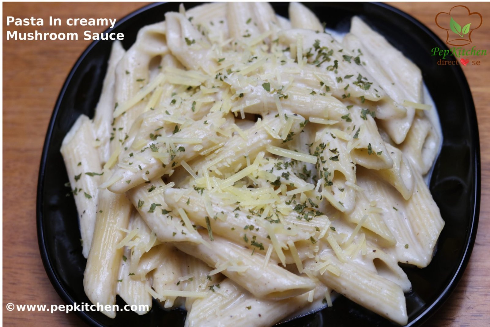 Pasta in creamy Mushroom sauce