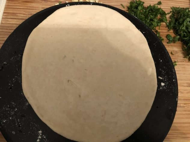 Garlic Mint Naan Using Yeast