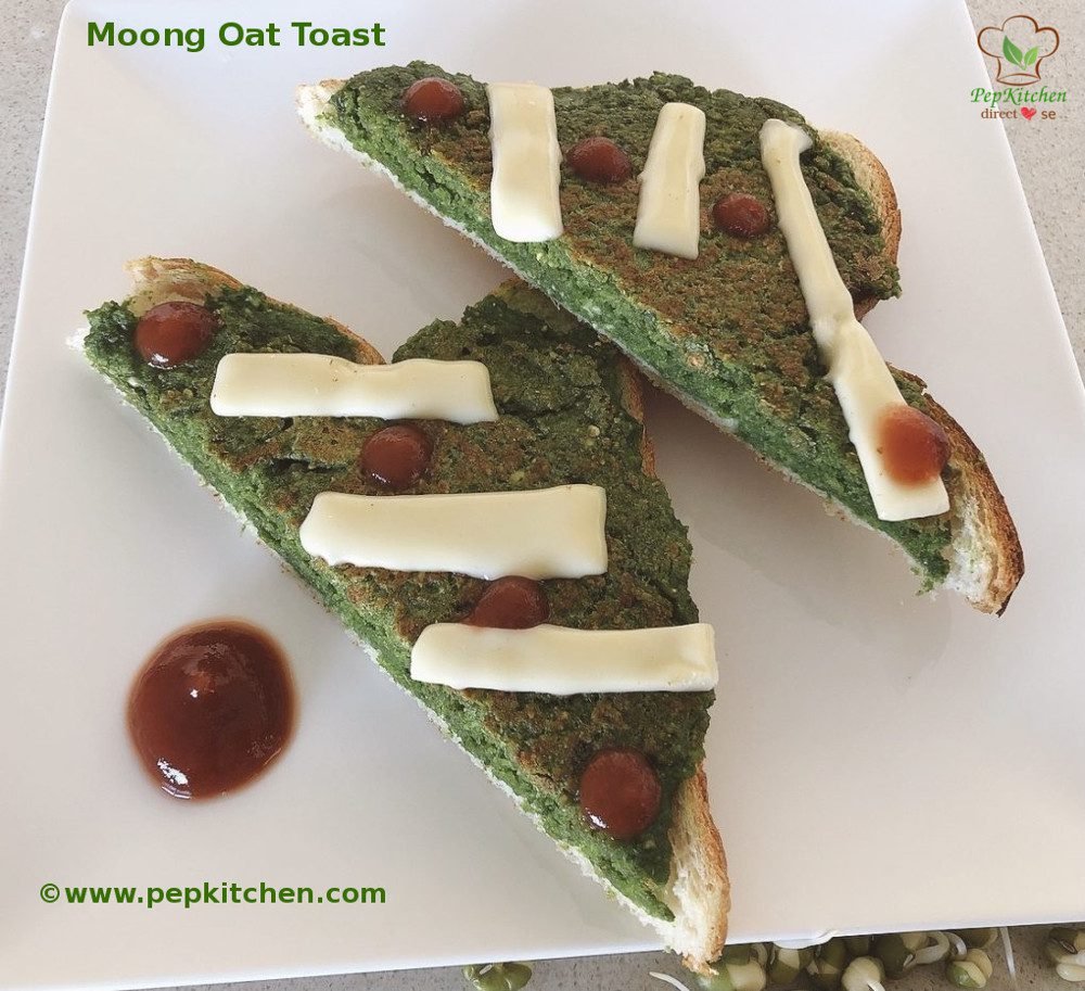 Moong oat toast