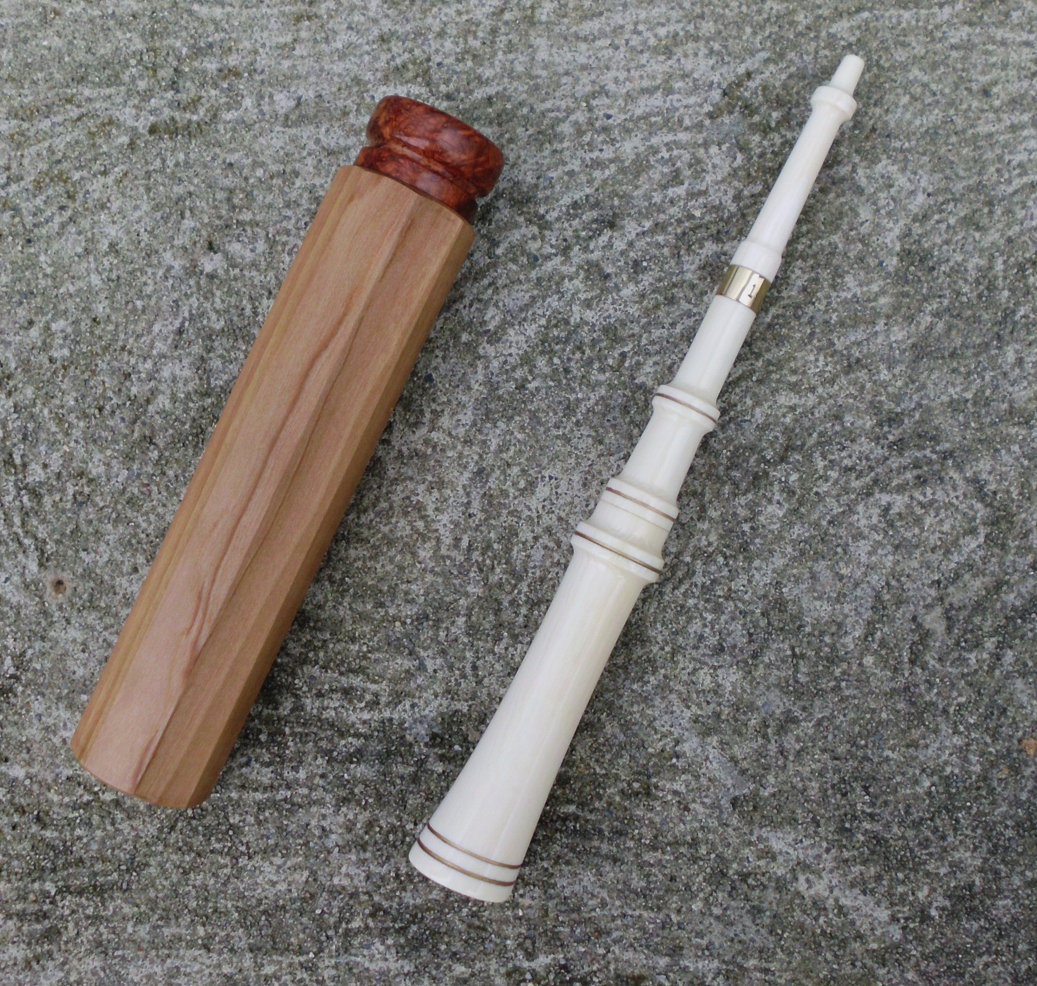 Ivory Take-down with case - Custom Turkey Calls by Ralph Permar