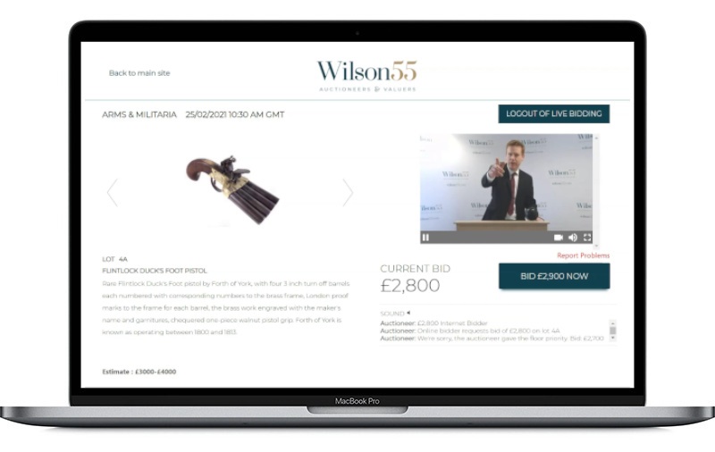 WilsonLive - live bidding