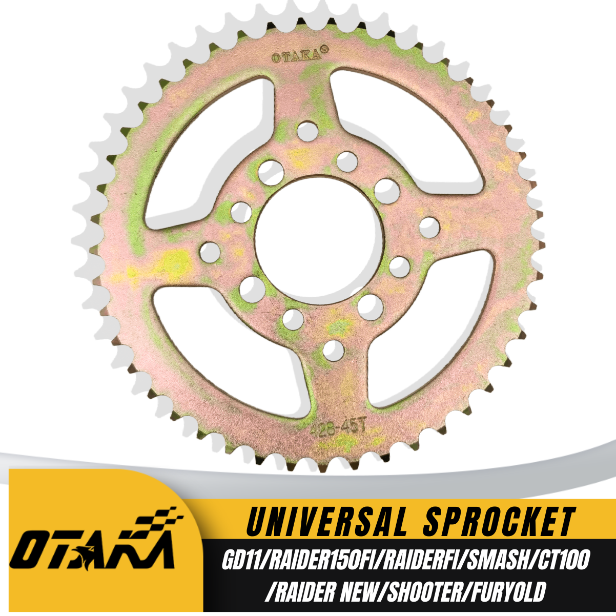 OTAKA Sprocket Universal High Quality GD110/RAIDER150 FI/RAIDER J FI ...