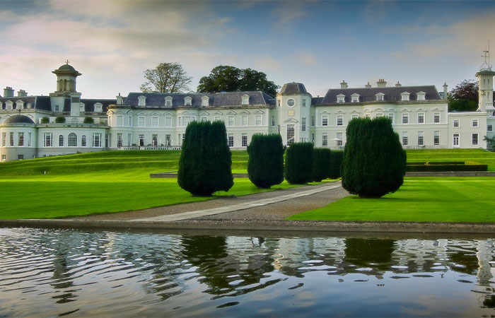 Daytime exterior of The K Club in Kildare, Ireland.