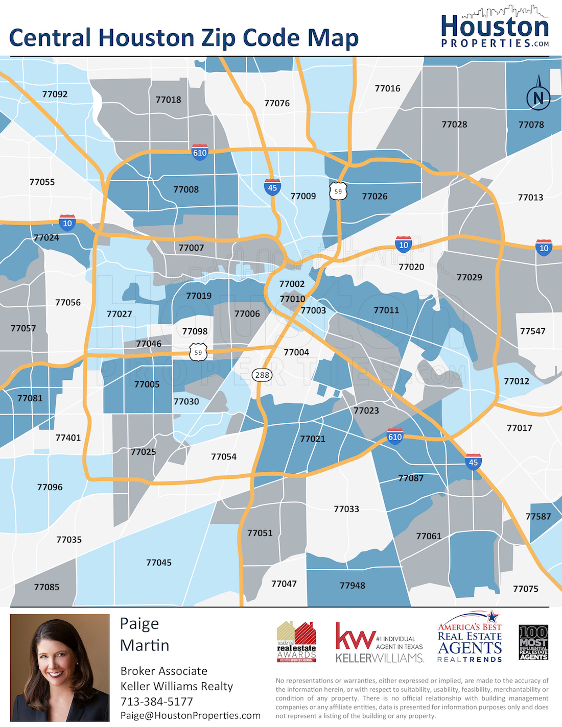 Houston Area Zip Code Map Printable