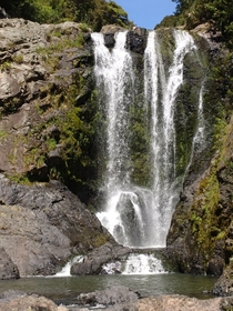 Orewa Falls Up past Auckland New Zealand 