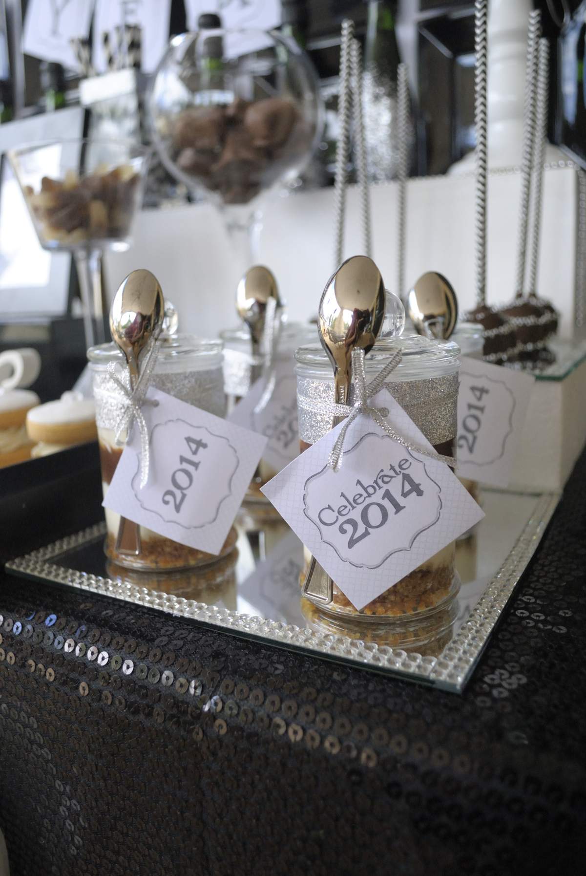 Black,White & silver New Year's Party Ideas | Photo 1 of 11 | Catch My ...