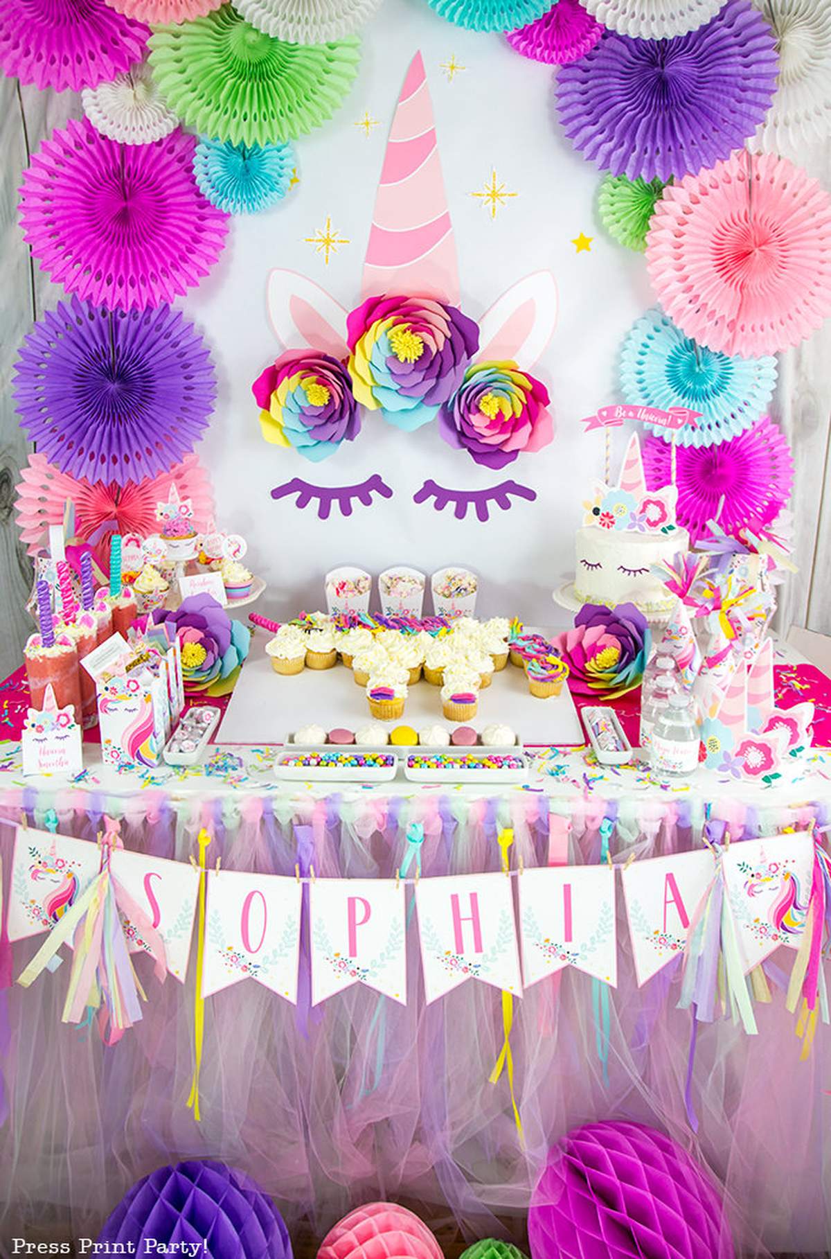 Unicorn Cutout Party Decorations at Frank Rentschler blog