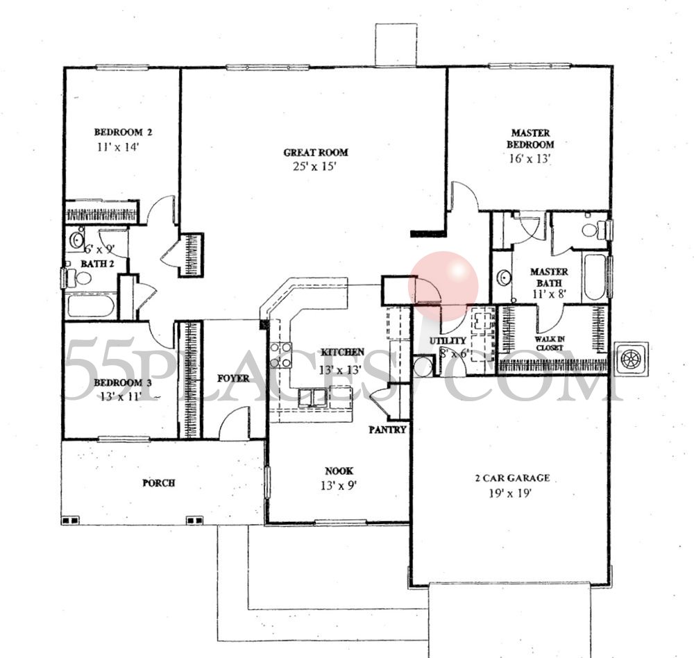 Chrishoim Floorplan 1937 Sq. Ft Sun City Texas 55places