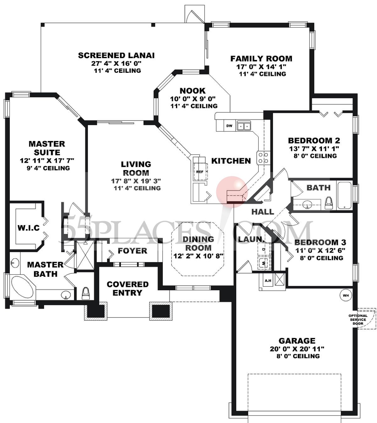 St. Andrew Floorplan 2252 Sq. Ft Legacy of Leesburg