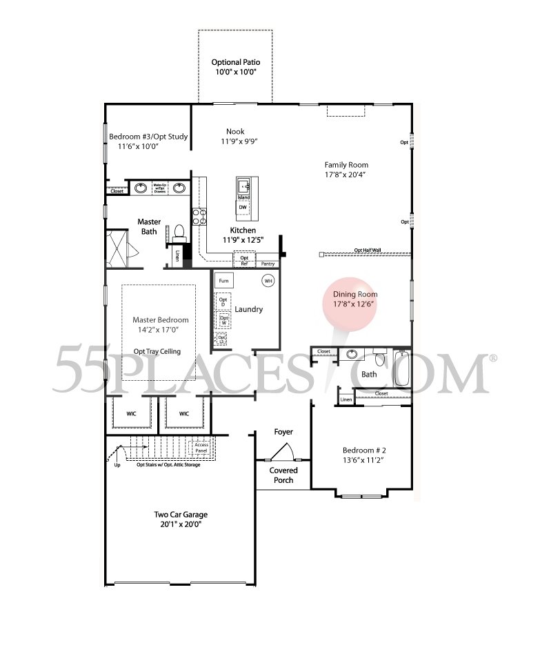 St. Andrews Floorplan 2032 Sq. Ft Stirling Glen 55places