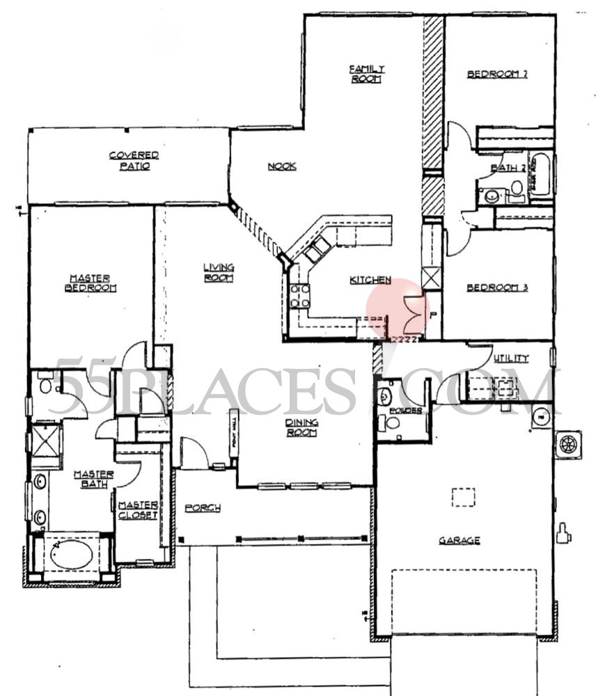 Travis Floorplan 2352 Sq. Ft Sun City Texas 55places