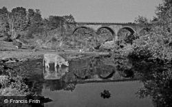 River Wye And Monsal Viaduct c.1990, Monsal Dale