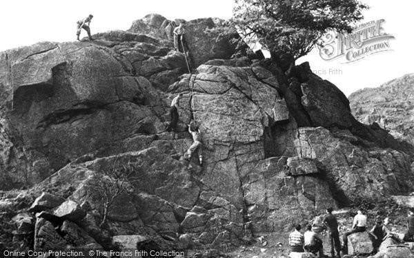 Eskdale Green, Climbing Gate House Crag, Outward Bound Mountain School c.1955