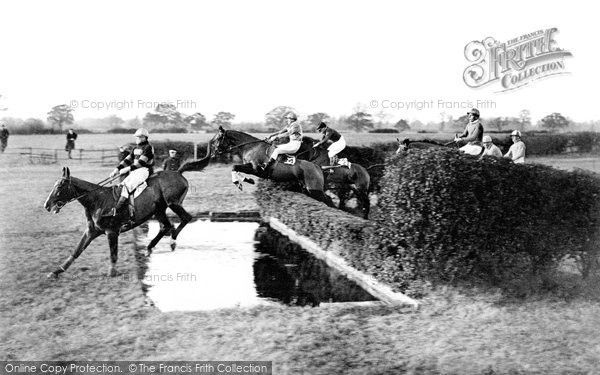 Hawthorn Hill, Horse Racing, The Water Jump c.1888