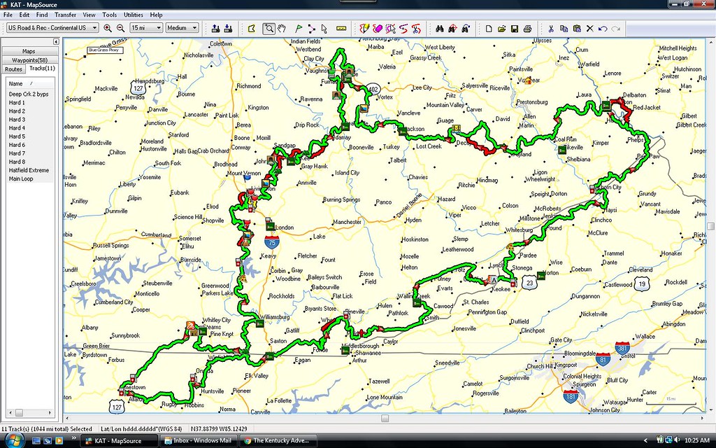 Hatfield McCoy Warrior Trail Map