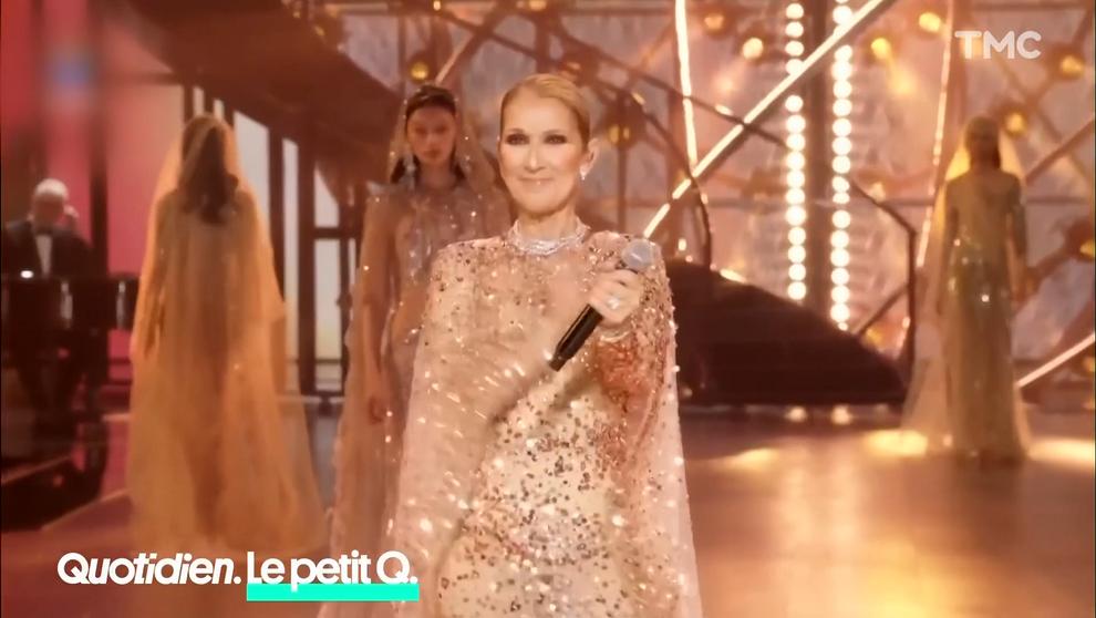 Le Petit Q : une Céline Dion plus "alive" que jamais au défilé Elie Saab