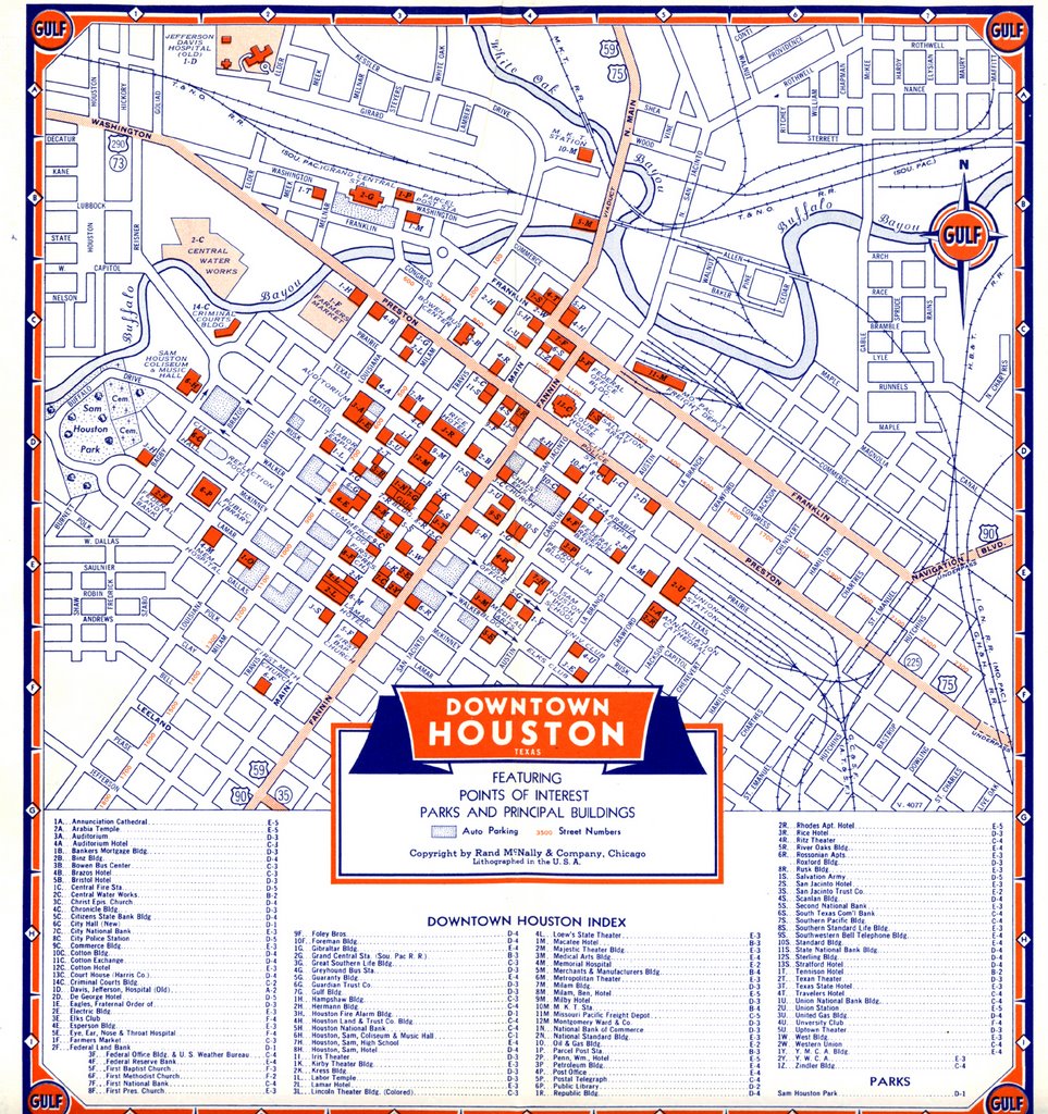 Houston Downtown Street Map Printable Map - vrogue.co