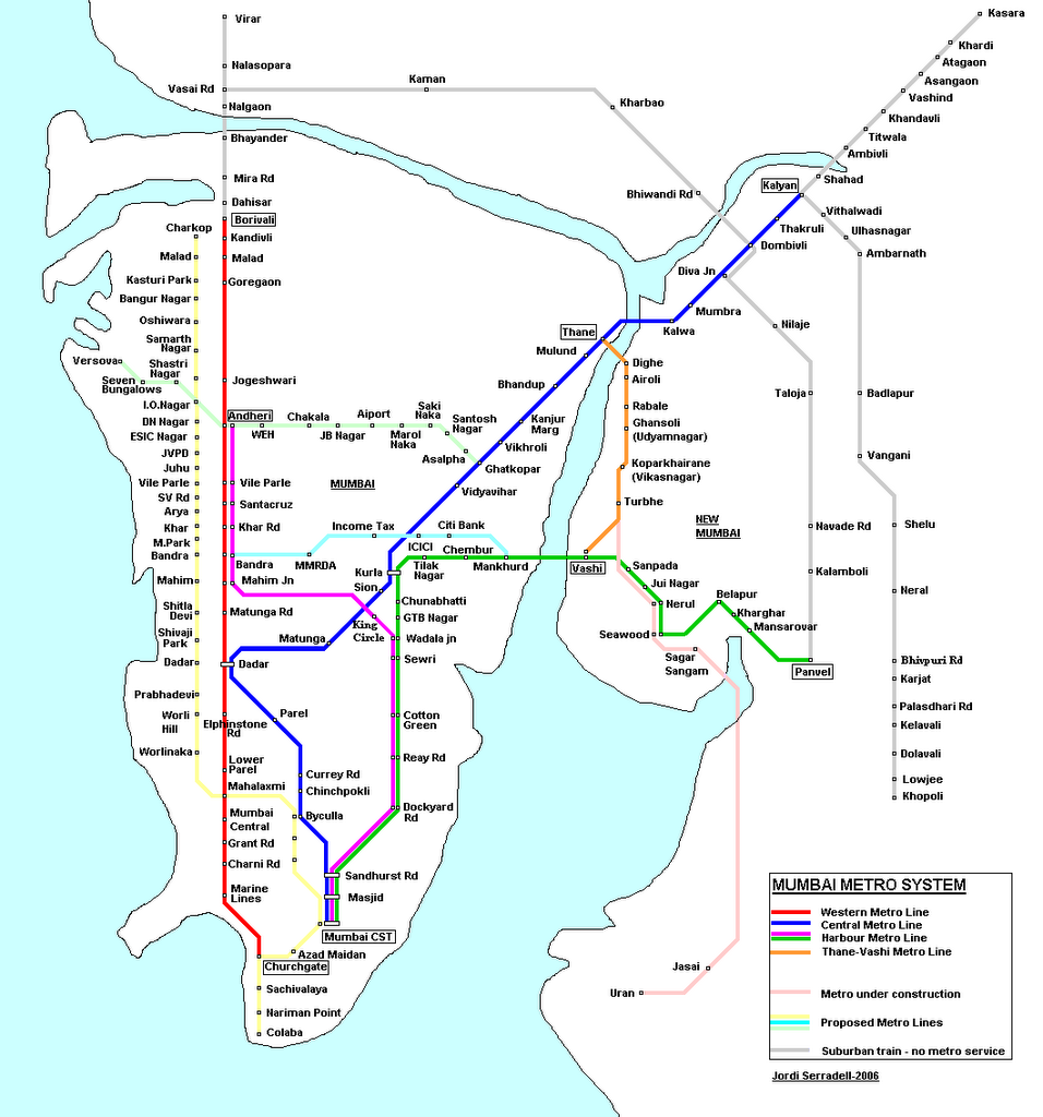 Navi Mumbai Metro Map