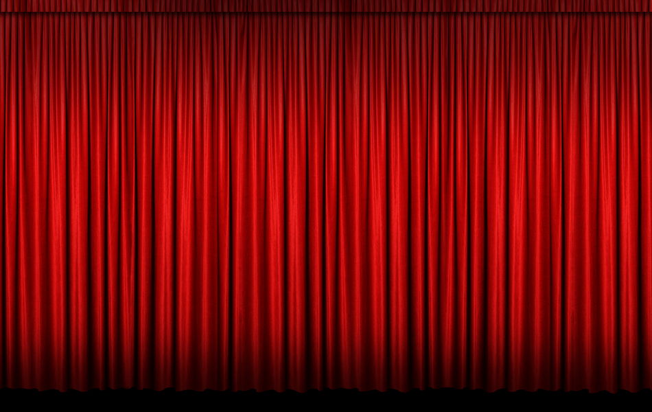 Scene and the curtain backgrounds